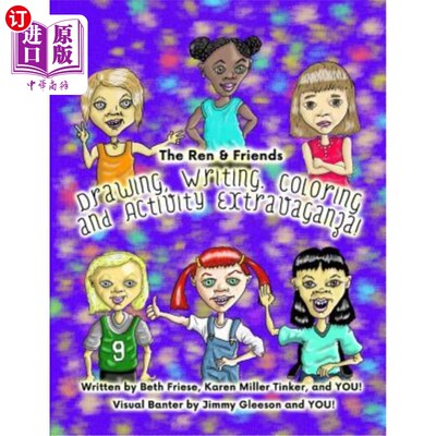 海外直订The Ren & Friends Drawing, Writing, Coloring, and Activity Extravaganza!