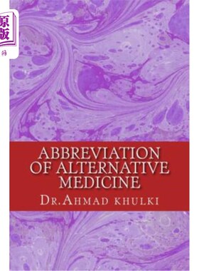 海外直订医药图书Abbreviation of Alternative Medicine: Alternative Medicine 替代医学的缩写：替代医学