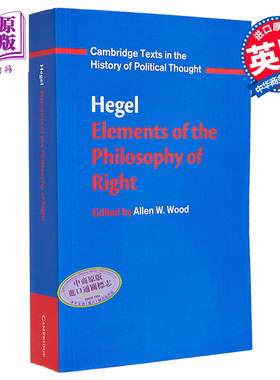 Hegel: Elements of the Philosophy of Right 英文原版 法哲学原理  Georg Wilhelm Fredrich Hegel【中商原版】