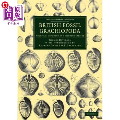 海外直订British Fossil Brachiopoda 英国腕足化石