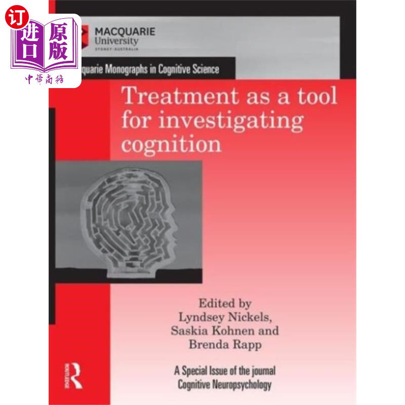 海外直订Treatment as a tool for investigating cognition 治疗作为研究认知的工具
