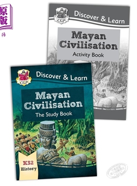 英国CGP小学历史探索与学习系列2册 含练习 KS2 Discover & Learn History:Mayan Civilisation 玛雅文明 7-10岁【中商原版】