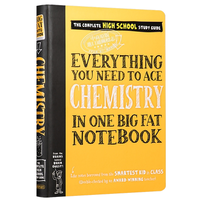 学霸笔记美国少年学霸超级笔记化学 英文原版 Everything You Need to Ace Chemistry One Big Fat Notebook Jennifer【中商?