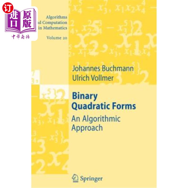海外直订Binary Quadratic Forms: An Algorithmic Approach 二元二次型：一种算法方法