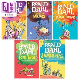 预售 罗达尔文学初阶5册 含查理和巧克力工厂 儿童文学故事读物 英文原版 进口图书 分阶读物 7-12岁【中商原版】