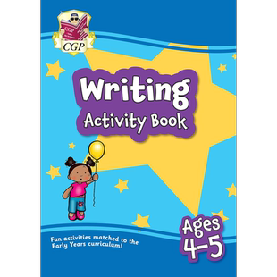英国原版CGP教辅 New Writing Activity Book for Ages 4-5 home learning 4-5岁新版写作活动书 家庭学习【中商原版】