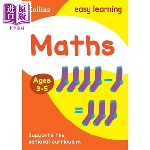 Maths 中商原版 数学 Easy Learning 5岁 Ages 进口图书 Collins 英文原版 柯林斯易学儿童