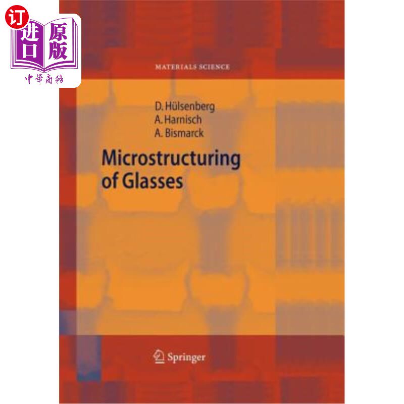 海外直订Microstructuring of Glasses 玻璃的微观结构
