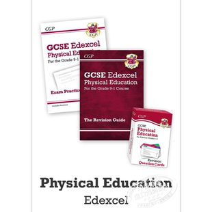 现货 英国CGP原版 GCSE Catch-Up Essentials Edexcel Physical Education 体育教育备考教辅3册 含答案 14-15岁【中商原版】