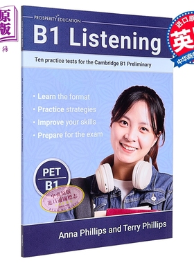 B1 Listening Ten practice tests for Cambridge Preliminary 2025年新版听力提升剑桥PET考试B1级10套模拟测试练习【中商原