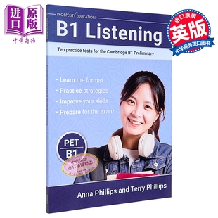 B1 Listening Ten practice tests for Cambridge Preliminary 2025年新版听力提升剑桥PET考试B1级10套模拟测试练习【中商原