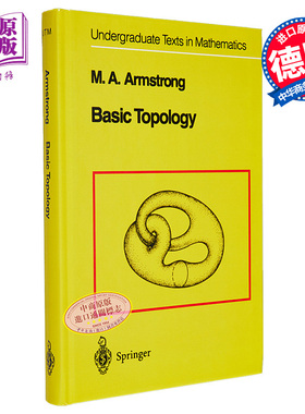 基础拓扑学 第1版 Basic Topology 英文原版 M A Armstrong【中商原版】