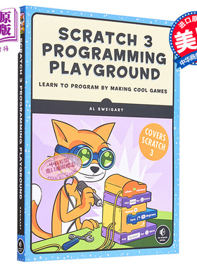 预售 编程乐园3 轻松制作炫酷的游戏 英文原版 Scratch 3 Programming Playground Al Sweigart【中商原版】