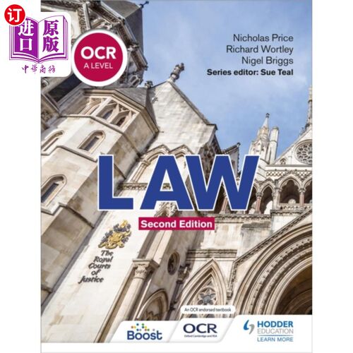 海外直订OCR A Level Law Second Edition OCR A级法律第二版