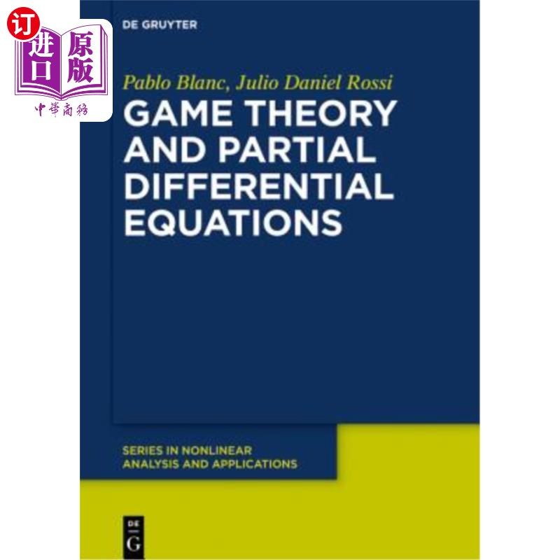 海外直订Game Theory and Partial Differential Equations 博弈论与偏微分方程