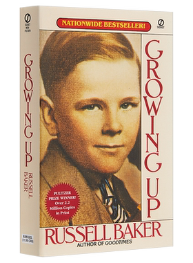 现货 Growing up 成长 拉塞尔贝克自传 普利策奖得主 英文原版 Russell Baker 【中商原版】