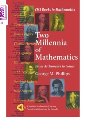 海外直订Two Millennia of Mathematics: From Archimedes to Gauss 两千年的数学：从阿基米德到高斯