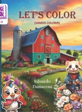 海外直订Let's Color (Vamos Colorir): Drawings to color and have fun (Desenhos para color 让我们上色（Vamo