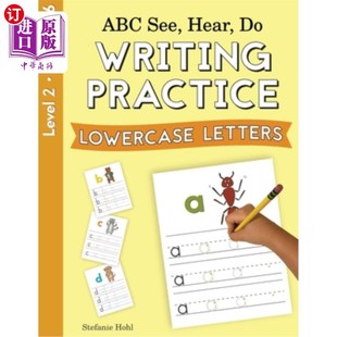 小写字母 做2级：写作练习 Lowercase See Hear Letters Level 听 海外直订ABC Writing ABC看 Practice