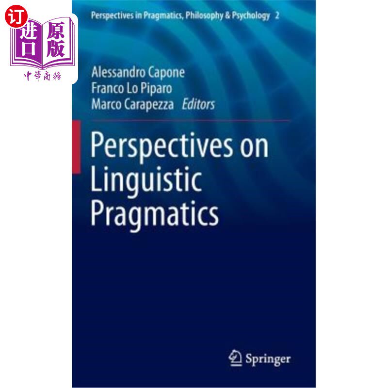 海外直订Perspectives on Linguistic Pragmatics 语用学透视