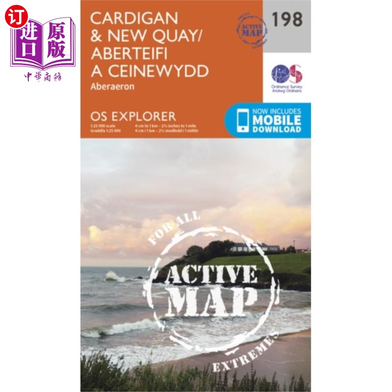 海外直订Cardigan and New Quay, Aberaeron 卡迪根和新码头,阿伯龙