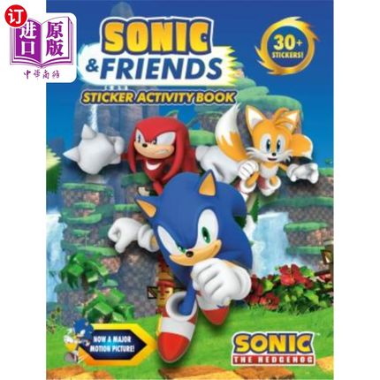 海外直订Sonic & Friends Sticker Activity Book Sonic&Friends贴纸活动手册