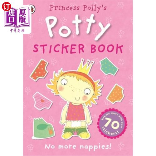 海外直订Princess Polly's Potty sticker activity book 波莉公主的便盆贴纸活动书