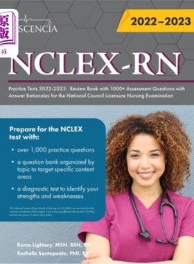 海外直订医药图书NCLEX-RN Practice Tests 2022-2023: Review Book with 1000+ Assessment Questions w NCLEX-