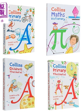 Collins Primary Dictionary Thesaurus 柯林斯儿童词典合集 数学Maths 同义词字词典辞典工具书英文原版进口图书【中商原版】