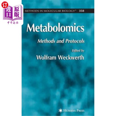 海外直订Metabolomics: Methods and Protocols 代谢组学:方法和协议