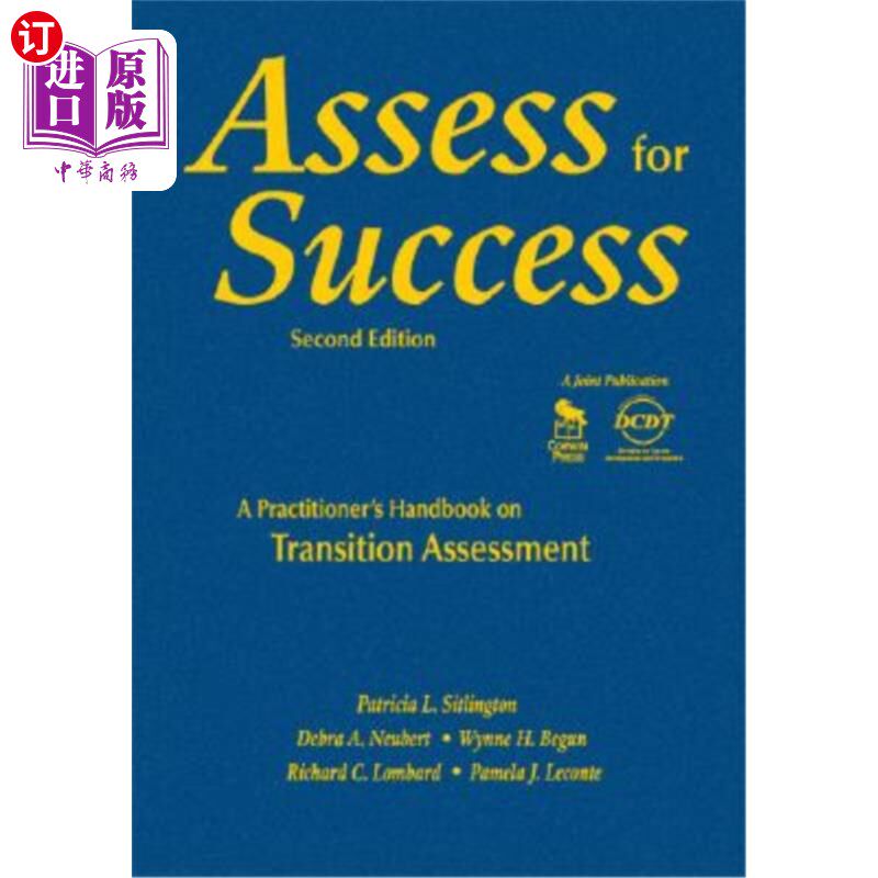 海外直订Assess for Success: A Practitioner′s Handbook on Transition Assessment 评估成功：从业者′；s过渡评