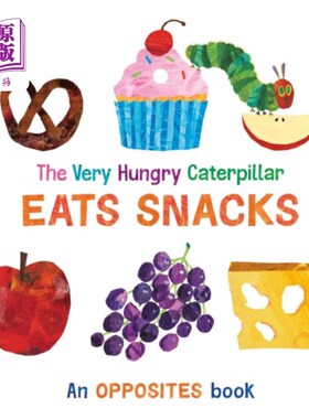 海外直订Very Hungry Caterpillar Eats Snacks 非常饿的毛毛虫吃零食