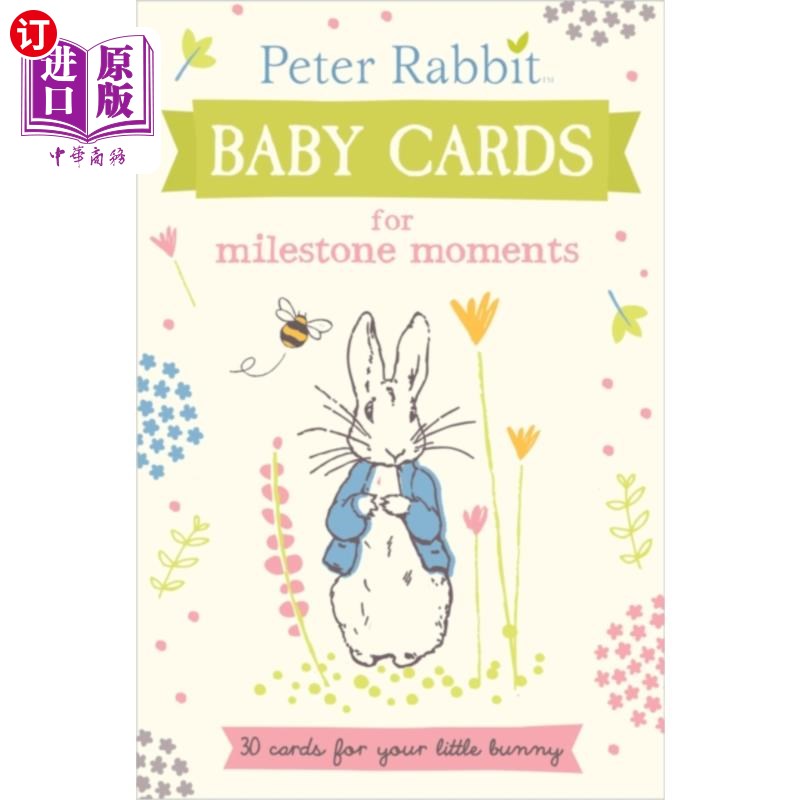 海外直订Peter Rabbit Baby Cards: for Milestone Moments 彼得兔宝宝卡:里程碑时刻