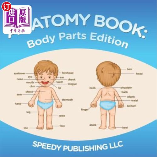 海外直订Anatomy Book: Body Parts Edition 解剖书：身体部位版