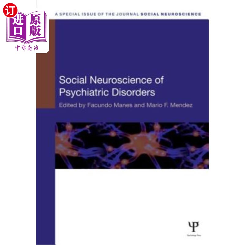 海外直订Social Neuroscience of Psychiatric Disorders 精神疾病的社会神经科学