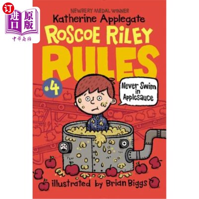 海外直订Roscoe Riley Rules #4: Never Swim in Applesauce 罗斯科·莱利法则之四:永远不要在苹果酱里游泳