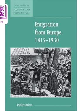 海外直订Emigration from Europe 1815 1930 欧洲移民1815 1930