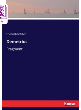 海外直订德语 Demetrius: Fragment 狄米特律斯:片段