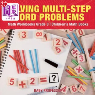 Word 数学练习册 解决多步文字问题 Multi Step Children Math Problems Books 海外直订Solving Workbooks Grade