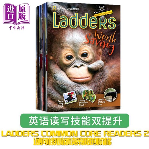 美国国家地理阶梯阅读核心阅读系列2级套装5册 National Geographic Ladders 初高中英语分级阅读蓝思值910L-940L【中商原版?