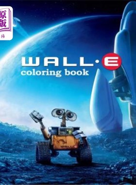 海外直订Wall-e Coloring Book: Coloring Book for Kids and Adults with Fun, Easy, and Rela 瓦力涂色书:儿童和成人涂色