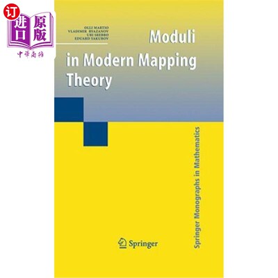 海外直订Moduli in Modern Mapping Theory 现代映射理论中的模