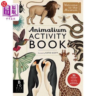 海外直订Animalium Activity Book 动物活动手册