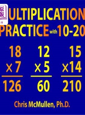海外直订Multiplication Practice with 10-20: Improve Your Math Fluency Worksheets 10-20乘法练习：提高你的数学流利性