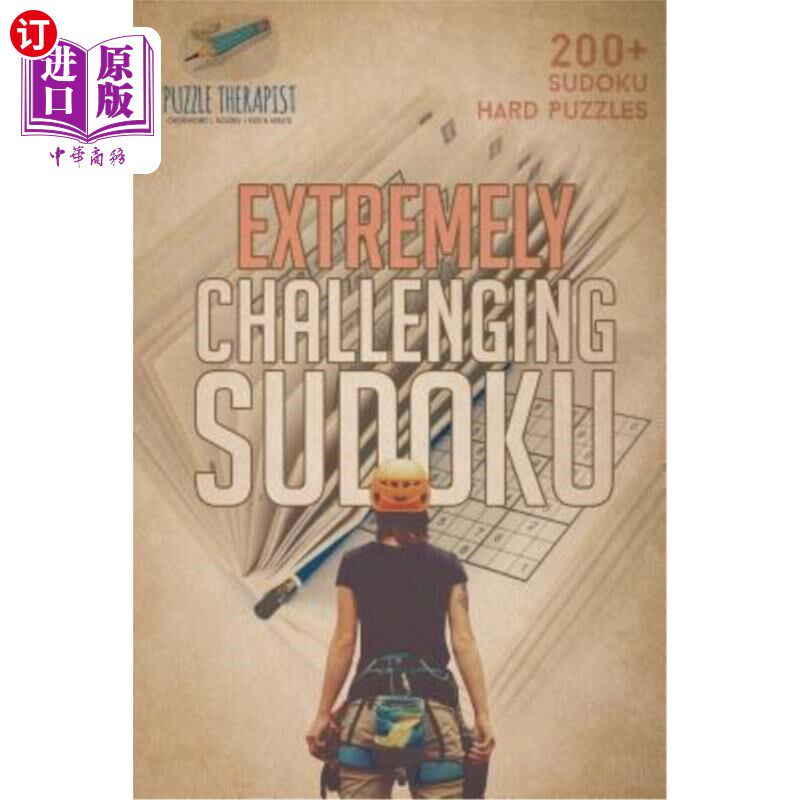 海外直订Extremely Challenging Sudoku 200+ Sudoku Hard Puzzles 极具挑战性的数独200+数独难题