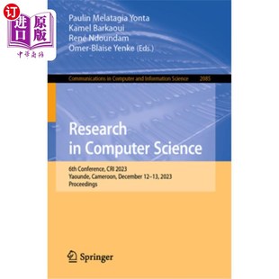 2023 Conference 海外直订Research Yaounde Research Science Decem Computer 6th Cameroon Cri