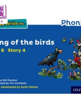 海外直订Read Write Inc. Phonics: Blue Set 6 Storybook 4 ... Read Write公司自然拼读:蓝色套装6故事书4鸟之王