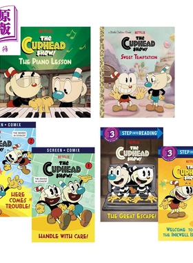 茶杯兄弟 The Cuphead Show 英文原版 儿童卡通动画 绘本故事 分级阅读 桥梁漫画 小金书 钢琴课 进口童书读物【中商原版】
