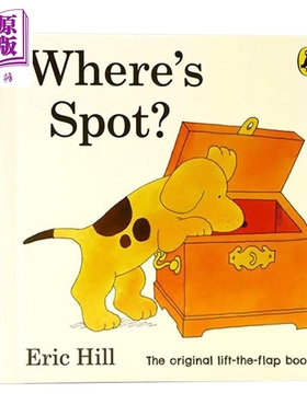 spot小波系列英文原版 Where's Spot小玻在哪里 低幼幼儿启蒙 儿童纸板翻翻书 躲猫猫亲子互动早教游戏书 中商进口【中商原版