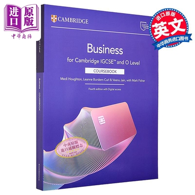 25年新版剑桥IGCSE和OLEVEL商科教材 含2年在线账号 Cambridge IGCSE O Level Business Coursebook with Digital Access